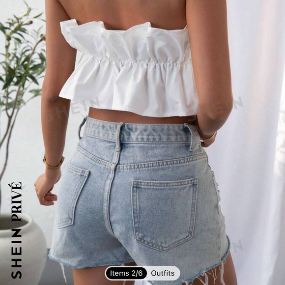 Ruffled tube top - Picture 2 of 4